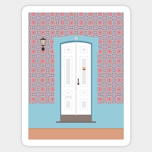 Portugal Tile Door Sticker